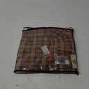 VHC Brands Crosswoods Plaid Cotton Primitive Bedding Square Euro Sham, Natural Tan 26x26, Pack of 1