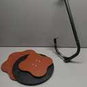 Floral Petal Design Side Table, 2-tier Cream Side Table with Metal Base, Minimalist Side Table for Living Room Sofa, Small Space