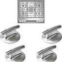 4 Pack 74010839 Upgraded Surface Burner Knob Replacement for Jenn Air Stove/Range JED8430BDB18/JED8430BDB/-Replaces WP74010839,7737P372-60,AP4100128,PS2088183,Compatible with Whirlpool Maytag