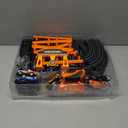 Slot Car Race Track Sets for Boys,Race Car Track with 4 High-Speed Slot Cars,Battery or Electric Car Track,Dual Racing Game Lap Counter Track Sets,Toys Gifts for Boys Girls Ages 4 5 6 7 8-12, 18 FT