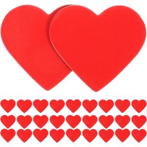40pcs Love Heart Fridge Magnets Cute Refrigerator Magnets Set Love Heart Refrigerator Magnets Red Magnets for Valentines Board Home Office