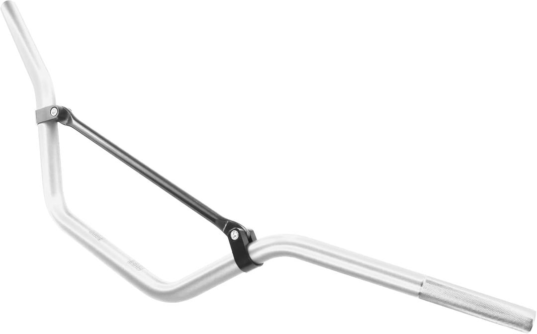 PRO BAT Handlebars 7/8 Inch for Motorcycle Universal Dirt Bike Handle Bar Mid-Rise Mini Bike Pit Bike Handlebar for Motocross ATV Quad, Silver