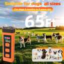 Dog Bark Deterrent Device, Ultrasonic Dog Trainer, Anti Barking Device with 65FT Range, Humane Bark Control for Dogs, 3 Training Modes, Works Indoors & Outdoors