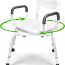 Shower Chair for Inside Shower - Swivel Shower Chair for Elderly and Disabled - Heavy Duty Shower Seat Bathtub with Arms for Handicap, HDB-788A