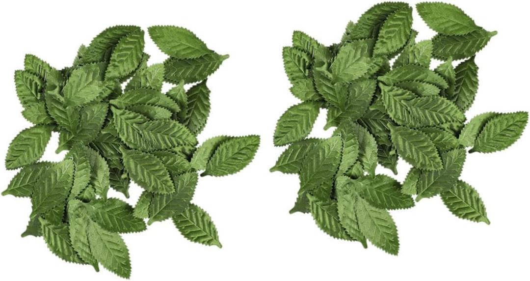 Garlands for Decoration 100pcs Wedding Flower Loose Leaves Fake Leaf Decor for DIY Projects