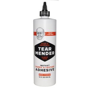 Tear Mender Instant Fabric And Leather Adhesive, 16 Oz Bottle, Tg-16