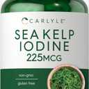 Carlyle Sea Kelp Iodine Supplement | 225mcg | 300 Tablets | Non-GMO, Gluten Free | Traditional Herb Supplement, EXP 07/2027