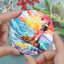 2 x Christmas Ornament, Jocidea Lighthouse Christmas Decorations, Christmas Tree Ornament, Holiday Decor and Xmas Gifts Ideas