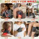 Red Light Therapy for Wrist,Portable 660nm/850nm 36 Red Light Beads Red Light Therapy for Hands with Three-Level Light Adjustment Function and Vibration Massage Effect,Therawrap for Carpal Tunnel
