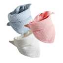AOTO 3-piece set Baby Bibs Baby Bandana Dribble Bibs Cotton Super Soft Drool Bibs 4 Layer Bibs used for 0-36 Months
