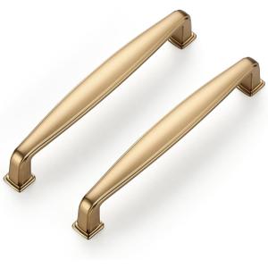 Ravinte 30 Pack Solid 5 Inch Cabinet Handles Champagne Bronze Pulls for Kitchen Drawers and Cabinets - Hardware for Cupboards