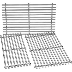 Stanbroil Stainless Steel Cooking Grates for Weber Summit 600 Series Summit E/S 640/650/660/670 Gas Grills with a Smoker Box, Replacement Parts for Weber 67552 - Set of 3