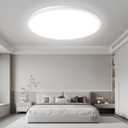 15 Inch Large LED Flush Mount Ceiling Light Fixture, 30W 4000Lm Dimmable Modern Recessed Ceiling Lamp, 5000K Daylight White Super Slim Low Profile Ceiling Light for Kitchen Bedroom Hallway, 1-Pack