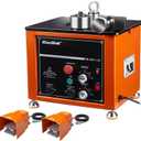 CENTALL Electric Hydraulic Rebar Bender, 1600W Desktop Electric Rebar Bender, Bending up to 1 Inch #8 6-25mm Rebar Bending Angle 0-180 Degrees, with Foot Pedal for Bending Steel Rope (RB-25)