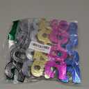 5 Pcs Happy New Year's Eve Glasses 2026 Plastic Eyeglasses Glitter Frames Glasses of 2026 New Year Decorations Party Eyewear Favor Photo Props, 5 Colors