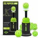 MINI Popper tee,Mini Batting Tee Without a Pitcher for Perfect Swings Baseball Training for Hitting Practicing (Mini Popper Balls 12 Pack Included)