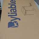 34" Square Folding Card Table, Fold-in-Half Utility Dining Portable Table Heavy Duty HDPE Plastic Foldable with Carrying Handle Indoor Outdoor for Picnic, Camping, Party, Black