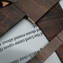 Jesus Wooden Christmas Nativity Story Table Centerpiece 15.7 * 11 Inch Luke 2 Scripture Catholic Religious Christian Book Sheet Nativity Scene Sign for Xmas Birth of Jesus Decor