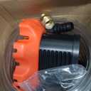 FIDISP Pool Cover Pump, 850 GPH Water Pump for Pool Draining With 4 Hose Adapters, 20 FT Drain Hose, 25 FT Power Cord, Pool Cover Pumps Above Ground for Drainage of Pool Covers, Ponds and Tubs(Red)