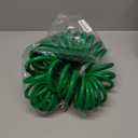 SPECILITE 3/8" Lightweight Coil Garden Hose 50 FT, EVA Flexible Curly Water Pipes with 6-Pattern Spray Nozzle for Boat, Greenhouse, Yard, Patio, Green