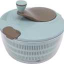 Salad Spinner Plastic, Time Saving Fast Mixing, Rotatable Veggie Washer for Crisp Salads & Fruits (Multifunctional Kitchen Essential) (Blue)