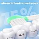 Toptheway Kids Toothbrush Heads for Philips Sonicare: Kids 7+ Standard Sonic Replacement Toothbrush Heads Compatible with Philips Sonicare, Pink Girl Green Boy 8 Pack