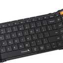 MEETION Foldable Bluetooth Keyboard with Touchpad, 3Device Portable Wireless Keyboard with Numeric Keypad, FullSize Rechargeable Business Travel for iPad Phone Laptop PC iOS Android Windows Mac