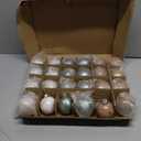 Christmas Balls, Champagne Christmas Balls 24 Pcs  Baubles Decorations Clear for Tree Holidays Home Xmas Party Decoration