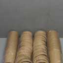 JOLLY PARTY 50pack 16oz Paper Soup Containers with Lids, Disposable Paper Food Cups, Ice Cream Cups, Food Storage with Lids, Microwavable and freezer safe, Suitable for Christmas Thanksgiving (Brown)