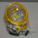 72" Dryer Gas Line Hose/Appliance 3/4 Flexible Natural Gas Line with Connector 1/2" MIP 1/2"FIP 3/4"MIP Fitting,5/8" OD(1/2" ID) Gas Range Connector Kit for Gas Stove,Dryer,Water Heater-by MIFLUS