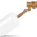 1/2 Inch Float Valve Brass Adjustable Arm Water Level Control Valve 60 PSI Automatic Fill and Shut Off for Water Tank/Livestock Trough/Fountain/Pool/Pond