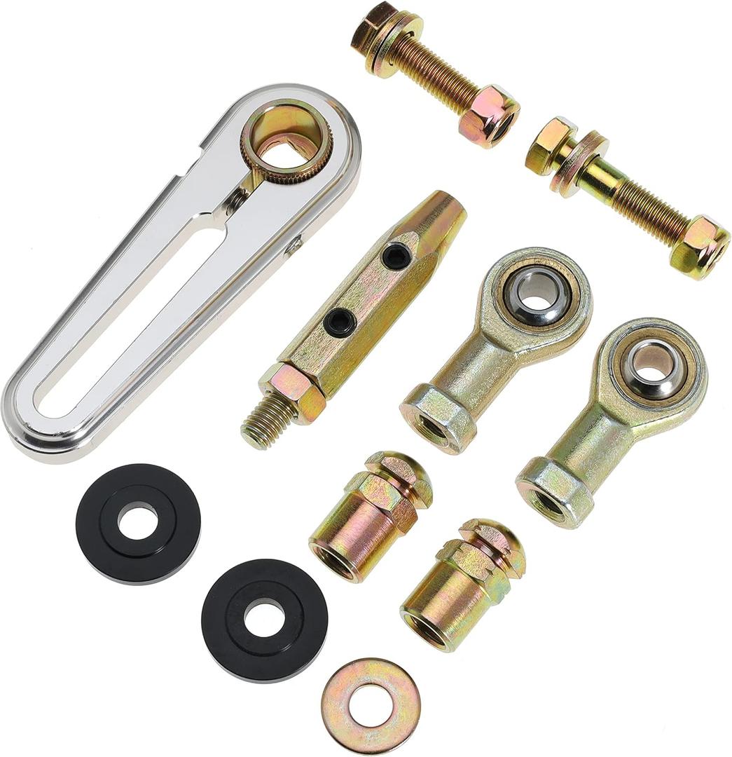 Adjustable Transmission Column Shift Linkage Kit for GM for Chevy TH200 TH-200 200-4R TH200-4R TH-350 TH350 TH-400 TH400 700-R4 700R4 4L60 4L60E 4L80E Transmission Replaces ‎ACA-1800