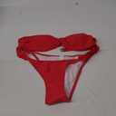 Two Piece Strapless Bikini Set, Sexy High Cut Swimsuits, Size Runs Small (Medium, Red)