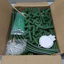 Amoskey Cucumber Trellis for Raised Beds, Cucumber Trellis for Climbing Plants Outdoor, with Garden Netting and Plant Clip, Metal Arch Garden Trellis Ideal for Cucumbers, Tomatoes, and Flowers