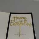 Happy Birthday Cake Topper, Mirrored Gold Acrylic Versatile Cake Topper for Birthday Party Decoration Ideas, Perfect Keepsake for your family and friends