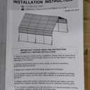 Garveelife 20'x20'x13' Metal Carport for 2 Cars, Heavy Duty Steel Frame for All Weather, Permanent Shelter for Boats, Full-Sized Pickup Trucks, and Tractors, N.W. 800 Lbs