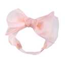 Lace Big Bow Baby Girls Headband Floral Hair Band Toddlers Newborn Infants Christening Baptism Party Hair Accessories for 6-36 Months Elastics Hairband (Style 6)