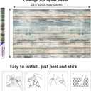 Arthome 23.6x200''Rustic Wood Contact Paper Peel and Stick Self-Adhesive Wallpaper,Decorative Vinyl Film for Furniture Countertop,Easy to Clean Removable Distressed Plank Grain Vintage Wall Covering