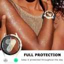 RICHONE [6 Pack] Bling Screen Protector for Samsung Galaxy Watch 7 40mm, Sparkly Rhinestones Soft Bumper Cases Galaxy Smart Watch7 Covers Accessories for Women Men (SM-L300, Samsung Watch 7 40mm)
