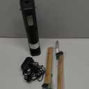 Fuzzipet Cordless Electric Knife, Electric Bread Knife with 4 Stainless Steel Blades, Electric Cutting Knife for Cutting Meats, Fish, Poultry, Bread, Cheese & More (Black)