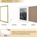 16x20 Picture Frames 2 Pack Hatter-Resistant Plexiglas Display Photo Frames, Vertical & Horizontal Wall Hanging Home Decor Gold