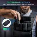 ZELUS 23lb Weighted Vest with Adjustable Weights for Exercise, Weight Vest for Men, Workout Vest for Home Workouts Cardio Strength Training Weight Loss (23lb-Iron Bar)