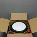 HyeFlora Artificial Faux Hanging Plants Flowers Basket for Summer Outdoor Outside Decoration, Fake Silk UV Sun Resistant Look Real Colorful Daisy Eucalyptus for Porch Home Patio Balcony Yard (Mix)