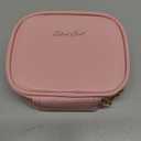 Mini Makeup Bag with Led Mirror, Small Travel Make up Bag 3 Light Modes Adjustable Brightness, for Women Organizer Cosmetic Bag, Portable Travel Train Toiletry Bag, for Pool Parties Work Touch Ups