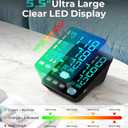 Blood Pressure Monitor, Automatic Upper Arm Blood Pressure Monitors for Home Use, 2 Blood Pressure Machine Cuff(9-17in & 13-21in) with Large LED Backlit Display, 3x199 Reading Memory Users Black