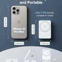 Qi2 Certified 3 in 1 Foldable Wireless Charger, Compatible with MagSafe Charging Station, 15W Fast Charger Stand for iPhone 17 16 15 14 13 12 Series, Apple Watch, AirPods with 30W Adapter