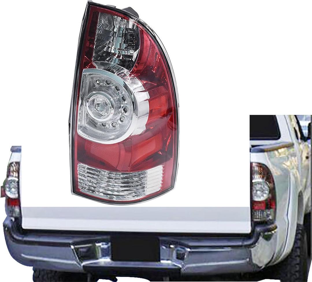 Silscvtt Passenger Side Rear Brake Tail Light Assembly Replacement for 2005-2015 Toyota Tacoma Pickup Truck Right Tail Lamp 8155004150 TO2801177