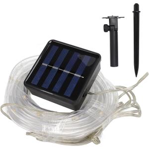 Pilipane Solar Rope String Lights Rope String Lights, High Brightness LED Solar String Lights for Garden Balcony Christmas Decoration(1)