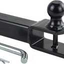 TOPTOW 3 in 1 ATV/UTV Towing Hitch Receiver 64208 Ball Mount Adapter with 1 7/8 inch Ball, Fit for 2 inch Receiver