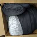 Dual-Layer 4" Mattress Topper with 20" Deep Pocket - King Size | 2 Memory Foam + 2 Viscose Made from Bamboo Pad, Double Comfort & Back Support, Removable Machine-Washable Cover, Dark Gray